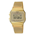 CASIO Waterproof Quartz Unisex Mens Gold Digital A700WMG-9A