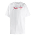 Men's Balenciaga Logo Printing Short Sleeve White 583214TFV639783
