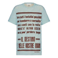 DIOR SS21 Alphabet Pattern Printing Loose Round Neck Short Sleeve Blue 123T03LM452-X5898