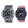CASIO G-Shock Digital-Analog Set 'Clear/Black Pink/Black' GA-700SK-1A-GMA-S140-4A