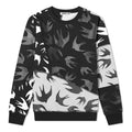 Men's McQ Alexander McQueen Swallow Printing Pattern Round Neck Long Sleeves Colorblock 477017-RPT49-1073