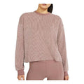 (WMNS) Nike Yoga Casual Round Neck Pullover Long Sleeves Smoke Grey Purple Red T-Shirt CU6339-298