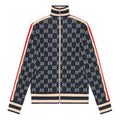 Gucci Classic GG Cotton Jacquard Zipper Jacket 'Blue' 496919-X9V05-4245