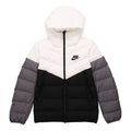 Nike Sportswear NSW Down Fill Colorblock Casual Sports Hooded Jacket Down Jacket Black White CU0226-100