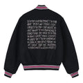 Stussy S Talk Melton Varsity Jacket 'Black' 115665