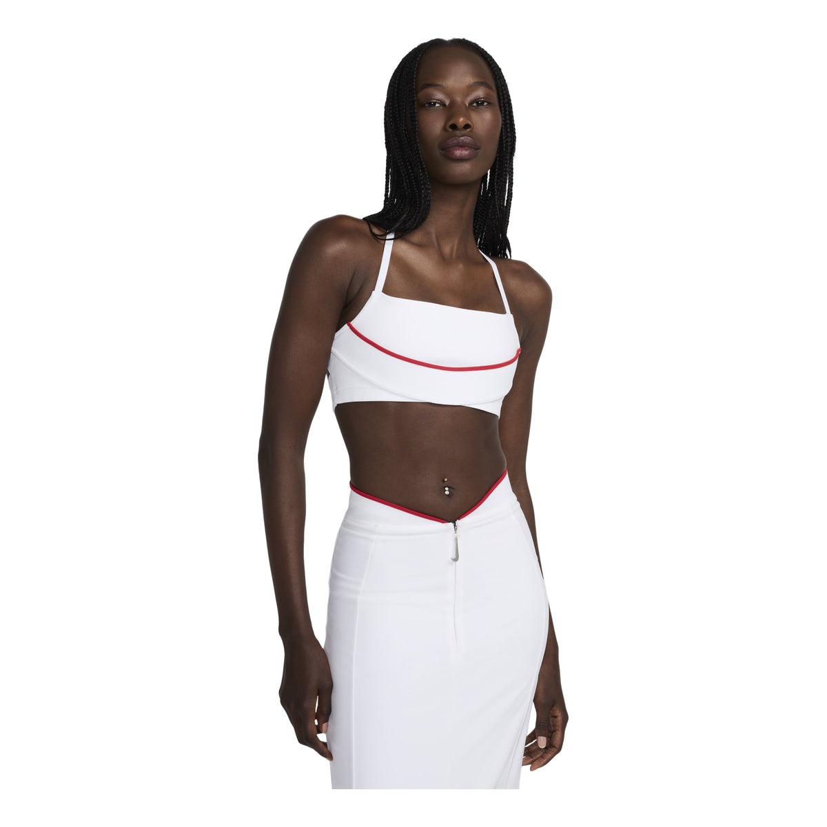 (WMNS) Nike x Jacquemus Sports Bra Asia Sizing 'White' FV5679-100