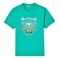 Men's KENZO Classic Tiger Head Printing Round Neck Short Sleeve Mint Green FA55TS0504YA-58