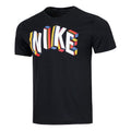 Men's Nike Large Logo Alphabet Printing Round Neck Short Sleeve Black T-Shirt DM6667-011