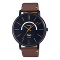 Casio Dress Classic Minimalistic Analog Watch 'Brown Black' MTP-B105BL-1AV