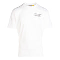 Men's Moncler x Fragment Design Crossover Alphabet Printing Round Neck Short Sleeve White T-Shirt F209U8C708108392B001
