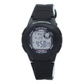CASIO Sports Quartz Waterproof Unisex Mens Black Digital F-200W-1A