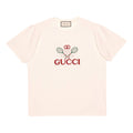 Gucci Men's Tennis Printed Oversized Retro Short Sleeve White 548334-XJBLE-7136