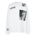 Men's Burberry Alphabet Printing Cotton Long Sleeves White 8031884