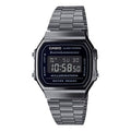 CASIO Stainless Steel Strap Mens Silver Digital A168WGG-1B