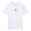 Air Jordan Jumpman Logo Printing Pullover Round Neck Short Sleeve White BQ6741-101