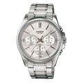 CASIO Waterproof Stainless Steel Strap Quartz Mens White Analog MTP-1375D-7AVDF