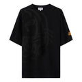 Men's KENZO K-Tiger Tiger Head Pattern Round Neck Short Sleeve Black T-Shirt FA65TS5334TK-99