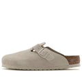 Birkenstock Boston Suede Leather Sandals 'Antique White' 1024731