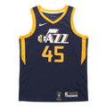 Nike NBA Mitchell Utah Jazz Team limited SW Jersey Navy Blue 864513-425