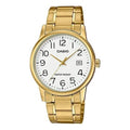 Men's CASIO STANDARD Series Classic Retro Small Mens Gold Analog MTP-V002G-7B2