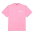 Men's Balenciaga Logo Printing Short Sleeve Pink 641675TJVF75713
