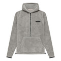 Fear of God Essentials SS22 Mens Polar Fleece Half Zip Hoodle 'Dark Oatmeal' FOG-SS22-459