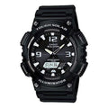 CASIO Sports Solar Powered Mens Black Analog/Digital Combo AQ-S810W-1A