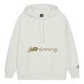 (WMNS) New Balance Logo Print Hoodie Asia Sizing 'White Brown' AWT13348-SST