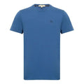 Men's Burberry SS21 Embroidered Short Sleeve Pullover Blue 80049781