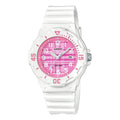 Waterproof Sports Pink Plaid Pink Analog LRW-200H-4C