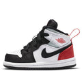 (TD) Air Jordan 1 Mid SE 'Red Black Toe' BQ6933-100