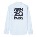 Men's KENZO Printing Logo Long Sleeves Shirt Light Blue FA55CH2151FA-63