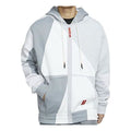 Nike Kyrie Irving Zipper Basketball Sports Fleece Lined Hooded Jacket Gray BV9286-100