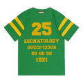 Gucci SS21 1921 Series Alphabet Printing Casual Short Sleeve Unisex Green 660744-XJDHG-3316