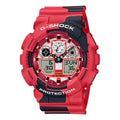 CASIO G-Shock Analog-Digital 'Red' GA-100JK-4ADR