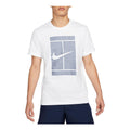 Men's Nike Large Logo Pattern Printing Round Neck Casual Short Sleeve White T-Shirt DD8406-101