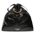 (WMNS) Balenciaga Crush Medium Tote Bag 'Black' 742941210IT1000