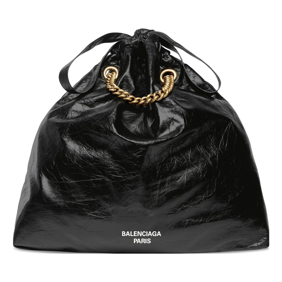 (WMNS) Balenciaga Crush Medium Tote Bag 'Black' 742941210IT1000