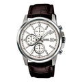 CASIO Edifice Waterproof Men Black/Silver Mens Brown Analog MTH-5001L-7APF