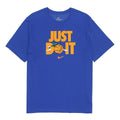 Nike Just Do It Alphabet Printing Round Neck Short Sleeve Blue DV1213-480