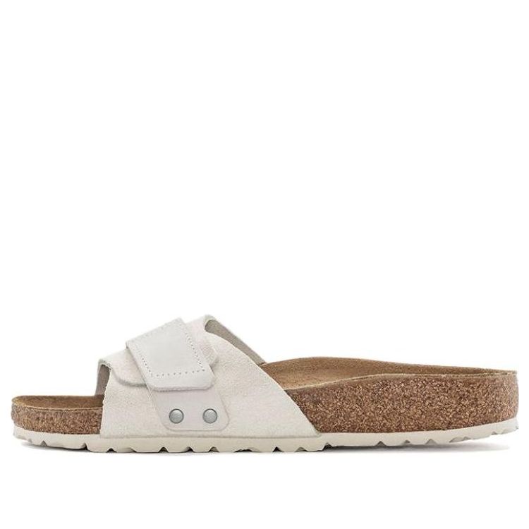 (WMNS) Birkenstock Oita Suede Leather Sandals 'Antique White' 1024226