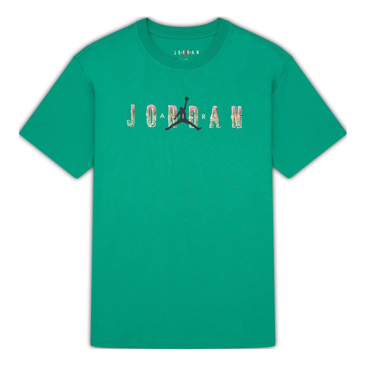 Air Jordan DNA Printing Alphabet Large Logo Short Sleeve Green DQ5884-324