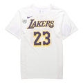 Nike NBA Jersey Short Sleeve limited Lakers LeBron James 23 Asia Edition White AR4888-109