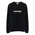 Men's Burberry Alphabet Round Neck Pullover Long Sleeves Black 80244431