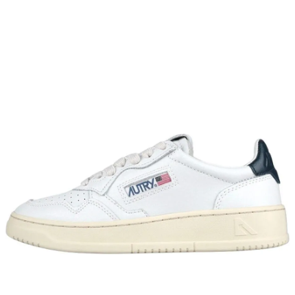 (WMNS) Autry Medalist Leather Low 'White Dark Blue' AULW-LL12