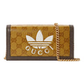 (WMNS) Gucci x adidas SS22 Chain Logo Crossbody Bag 'Yellow Brown' 621892-UVSCG-7267