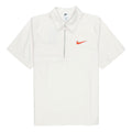 Nike Half Zipper Solid Color Short Sleeve Polo Shirt White DM5284-030