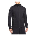 Air Jordan Casual Full-length zipper Knit Hooded Jacket Black DA9855-010