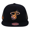 Mitchell & Ness x Nicky Jam Trucker Caps 'Miami Heat' 6HSSRI21054-MHEBLCK