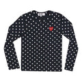 (WMNS) COMME des GARCONS PLAY Polka dots Long Sleeves T-shirt 'Navy Blue' AZ-T165-051-2